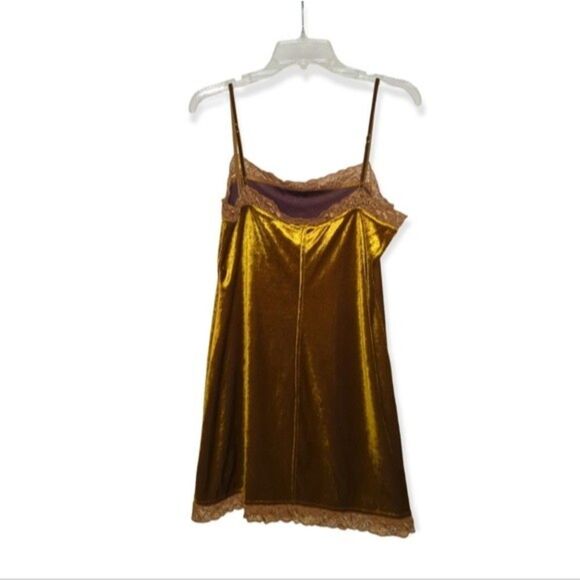 Copper velvet vintage chemise slipdress - Picture 2 of 6